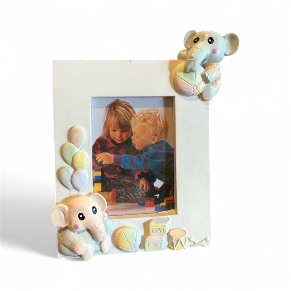 90s Elephant Baby Picture Frame